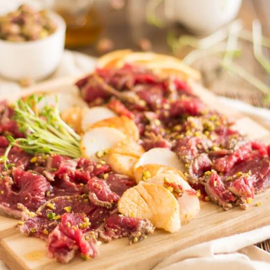 Surf and Turf, Tataki Style - Recipe photo by The Healthy Foodie