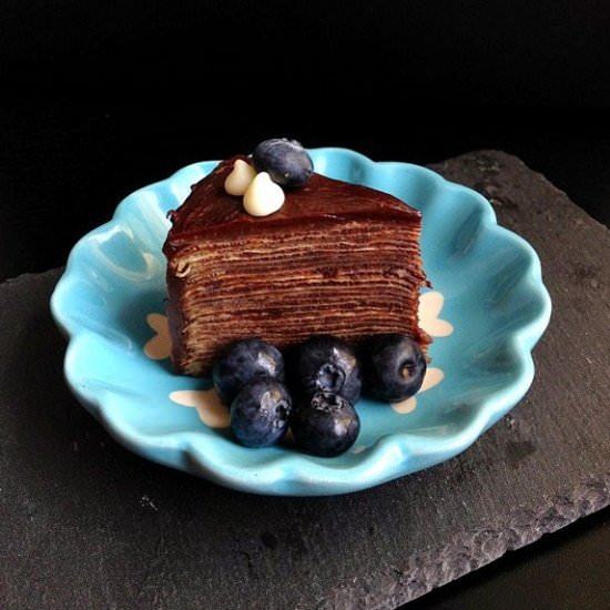 Nutella Crepe Cake - Recipe photo by vimithaa
