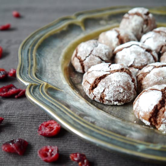 Cranberry Chocolate Cookies - Recipe photo by julzalicious