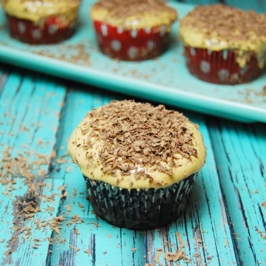 Chocolate Dulce de Leche Cupcakes - Recipe photo by Stephanickety