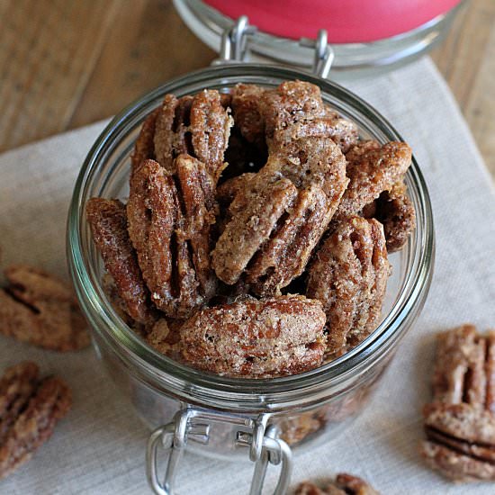 Candied Pecans - Recipe photo by twoofakindcooks
