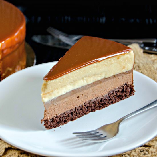 Mocha Caramel Entremet - Recipe photo by PastryWorkshop