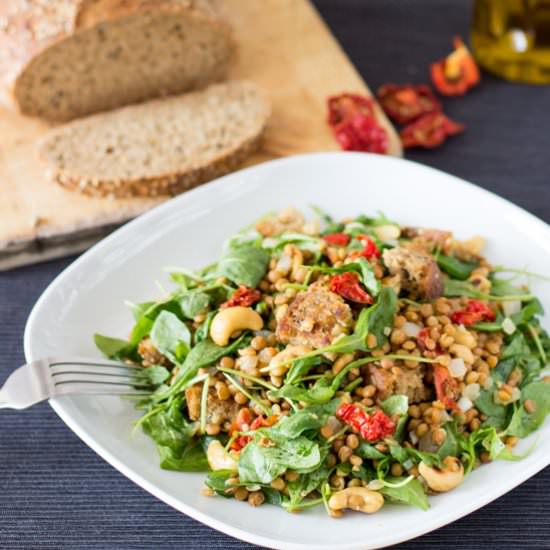 Arugula and Lentil Salad - Recipe photo by HurryTheFoodUp