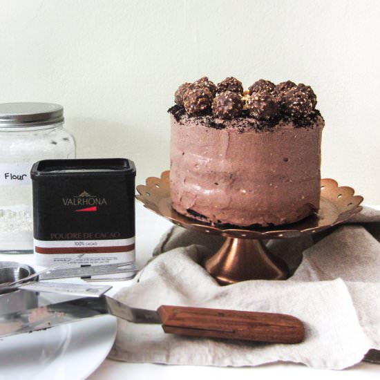 chocolate hazelnut cake - Recipe photo by baconeggcheesecake