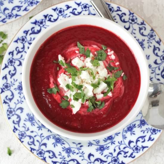 Beetroot & Carrot Soup - Recipe photo by myfussyeater