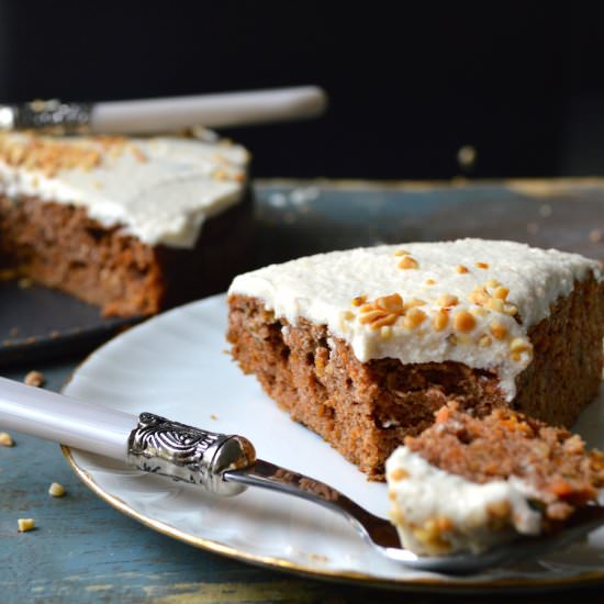 Carrot Cake + Lemon Cream Frosting - Recipe photo by Nyoutritious