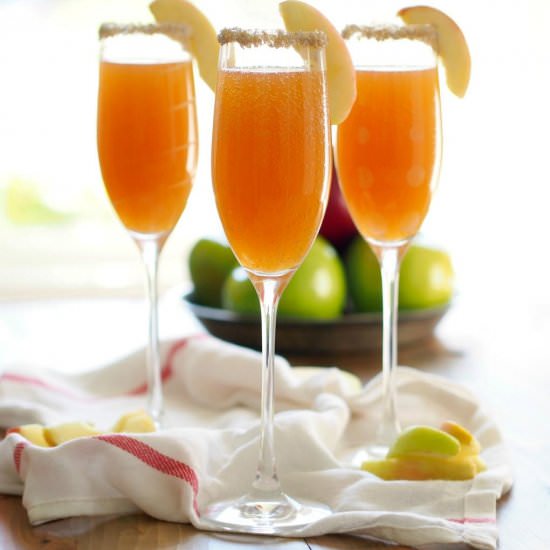 Apple Cider Mimosas - Recipe photo by the cookie rookie