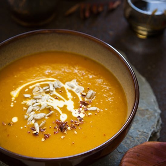 Spicy Uchiki Kuri Soup - Recipe photo by a fox in the kitchen