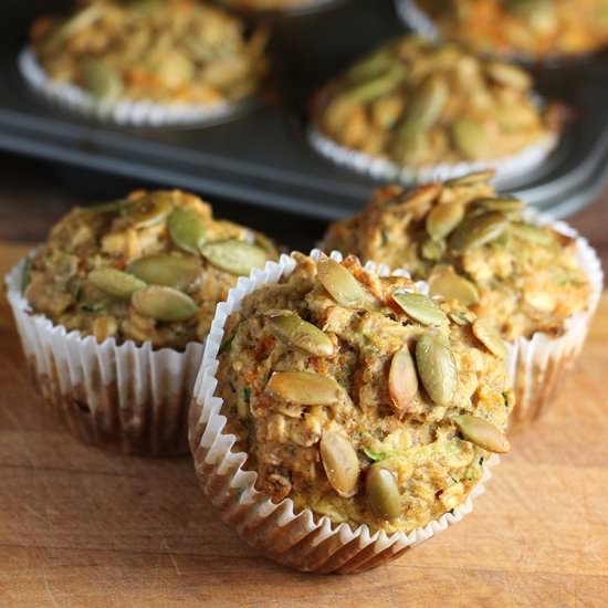 Healthy Morning Glory Muffins - Recipe photo by EatInEatOut Magazine
