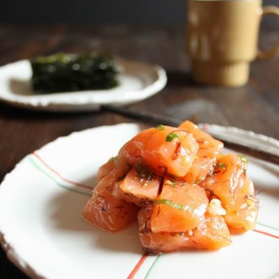 Salmon poke - Recipe photo by Wild wild whisk