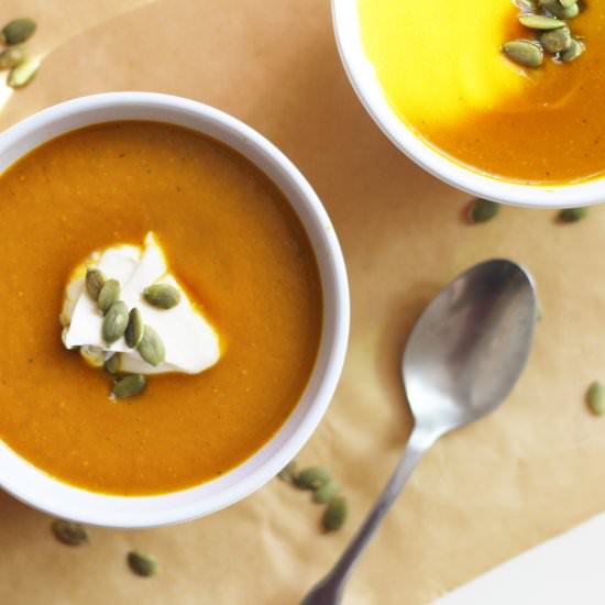 Slightly Spicy Squash Soup - Recipe photo by vermodern