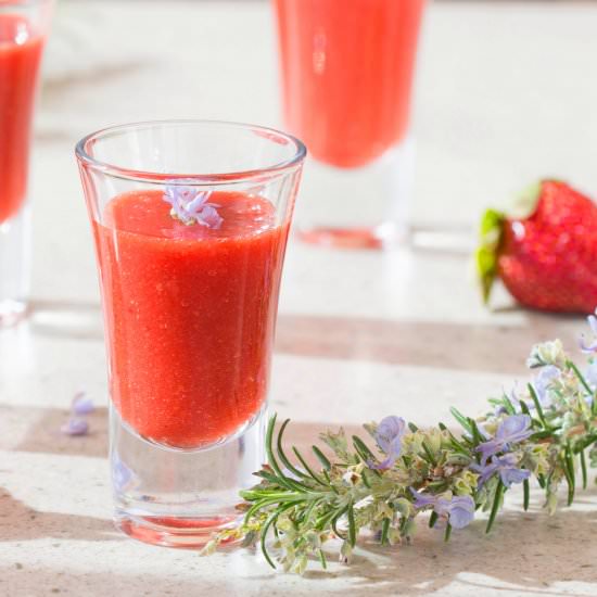 Strawberry and Guava Paste Shot - Recipe photo by The Amazing Flavours of Brazil