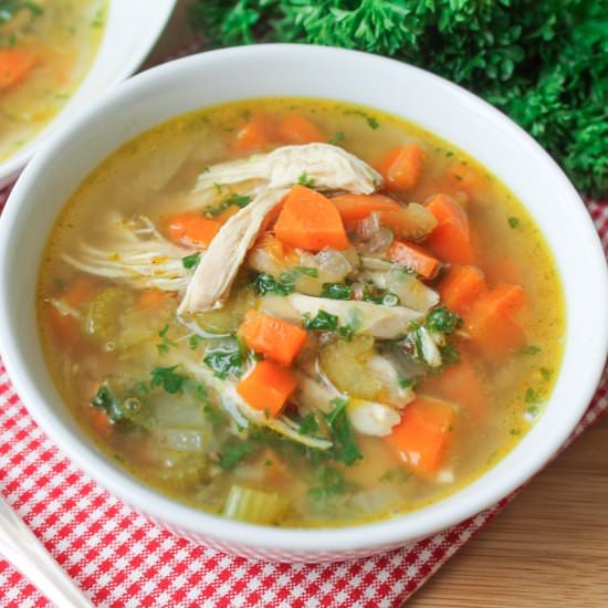 Chicken Vegetable & Quinoa Soup - Recipe photo by thehonoursystem