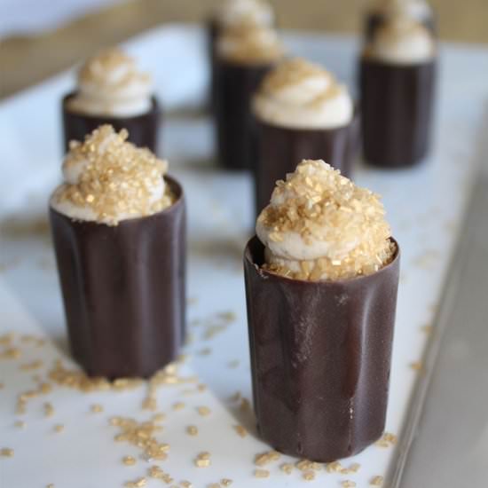 Cannoli Cream Filled Chocolate Cups - Recipe photo by FrugElegance