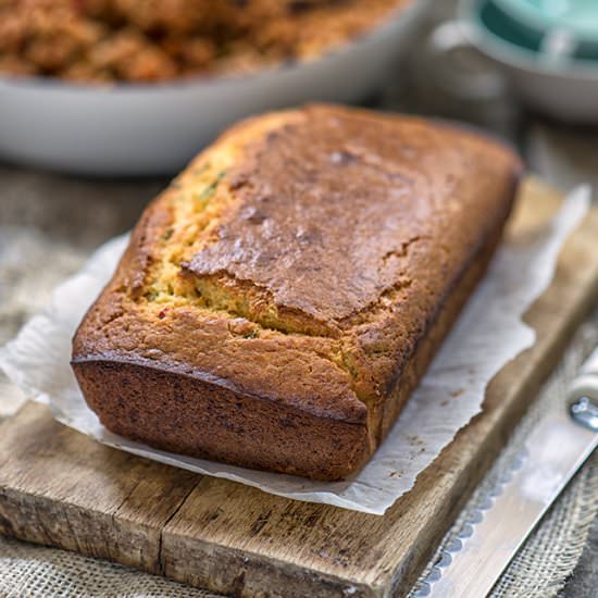Cilantro Chilli Cornbread - Recipe photo by supergoldenbakes