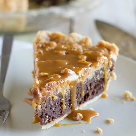 Peanut Butter Fudge Pie - Recipe photo by taste and tell