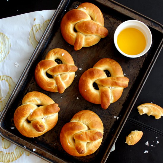 Brown Butter Soft Pretzels - Recipe photo by smallkitchenchronicles