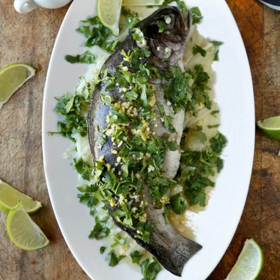 Steamed Fish - Recipe photo by misspickledplum