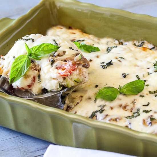 Chicken zucchini mushroom casserole - Recipe photo by ValentinasCorner