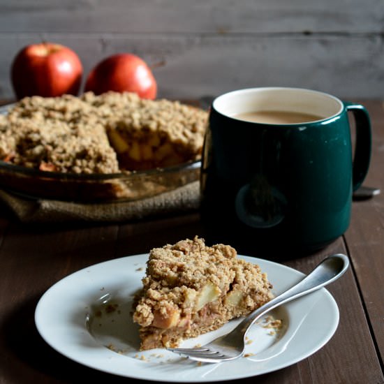 Apple Crumb Cake - Recipe photo by peachesncreamblog