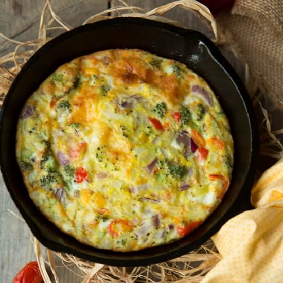 Easy Breakfast Frittata - Recipe photo by FlavzCorner