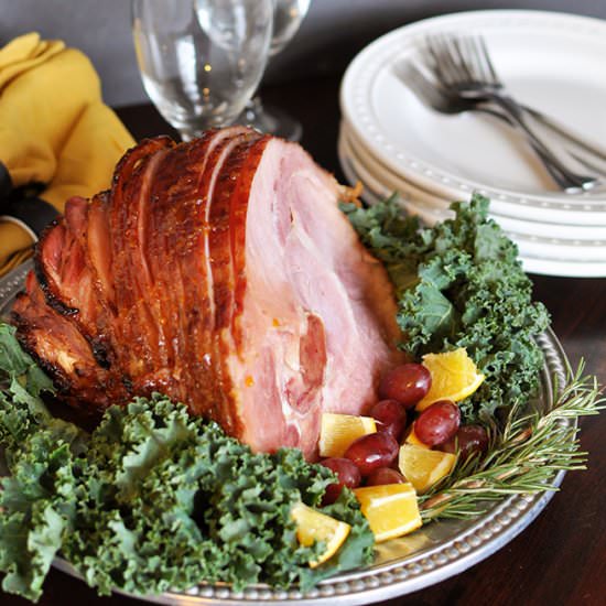 Orange Balsamic Glazed Ham - Recipe photo by Cherished Bliss