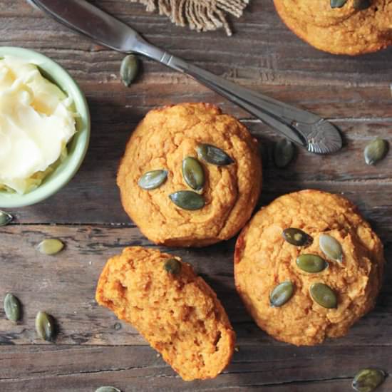 Sour Cream Pumpkin Muffins - Recipe photo by domesticateme
