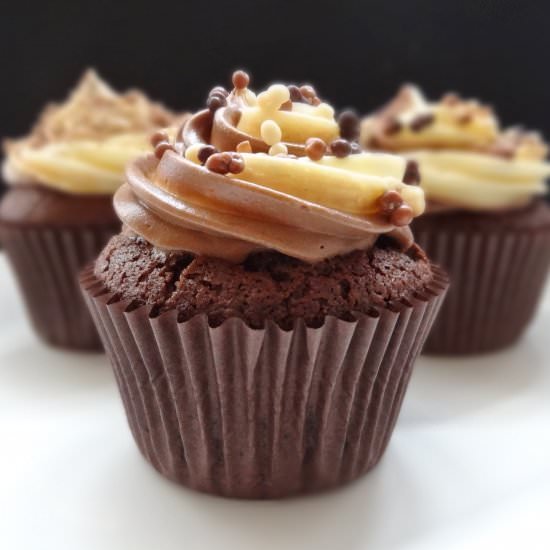 Quadruple Chocolate Cupcakes - Recipe photo by Domestic Gothess