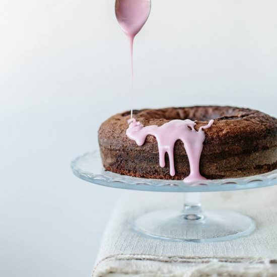 Pomegranate Chocolate Bundt CAke - Recipe photo by Afrodites Kitchen