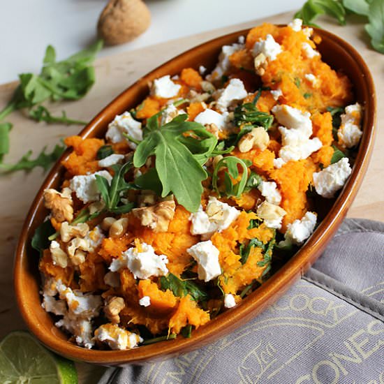 Sweet potato mash with rocket - Recipe photo by FingerLickingFood