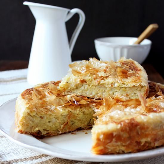 Patatnik – Bulgarian Potato Pie - Recipe photo by AngellovesCooking