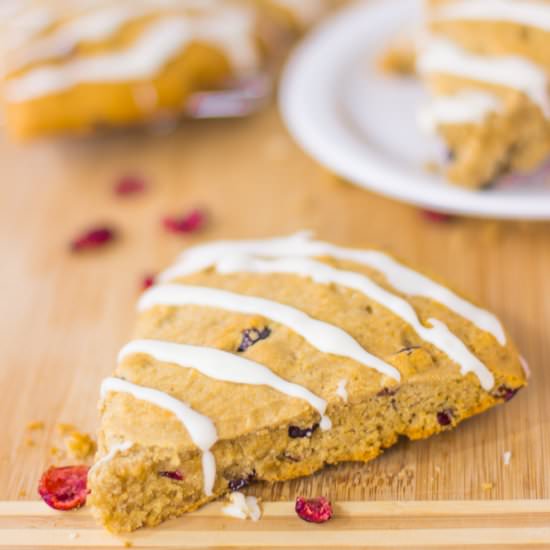 Vegan Cranberry Orange Scones - Recipe photo by jessicainthekitchen