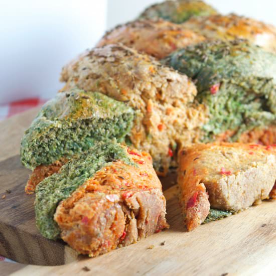 Colourful Braided Bread - Recipe photo by Mummys FastandEasy