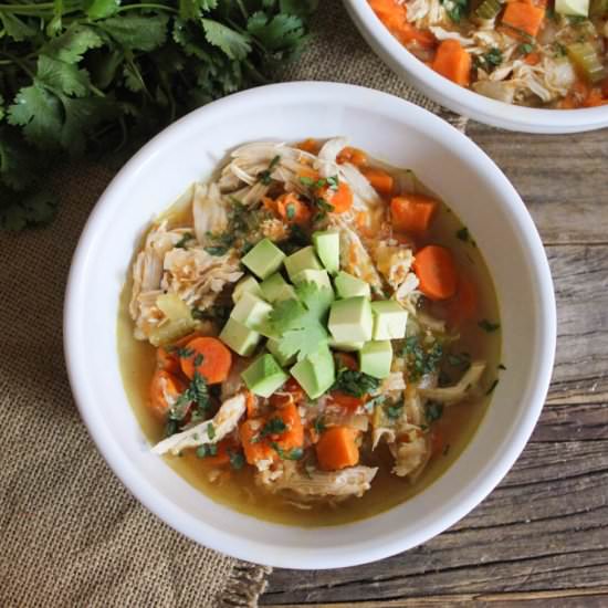 Cure-All Chicken Soup w/ Quinoa - Recipe photo by domesticateme