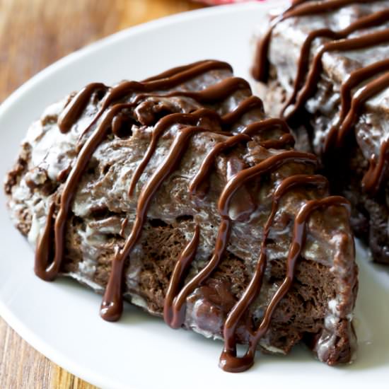Triple Chocolate Scones Supreme - Recipe photo by sallysbakingaddiction