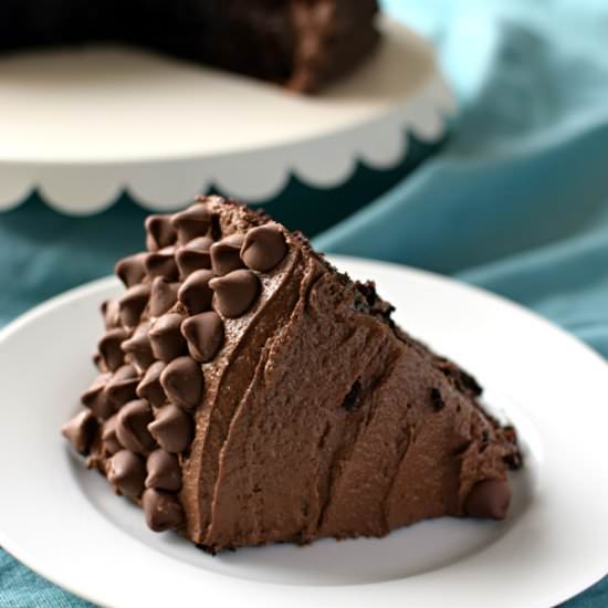 Triple Chocolate Layer Cake - Recipe photo by homemadehooplah