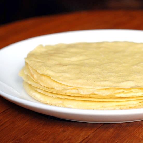Corn Tortilla Crepes - Recipe photo by Circle B Kitchen