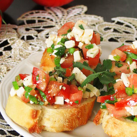 Cilantro Feta Mini Sandwiches - Recipe photo by ilonaspassion