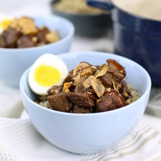 Filipino Adobo Quinoa Bowl - Recipe photo by EatDrinkBinge
