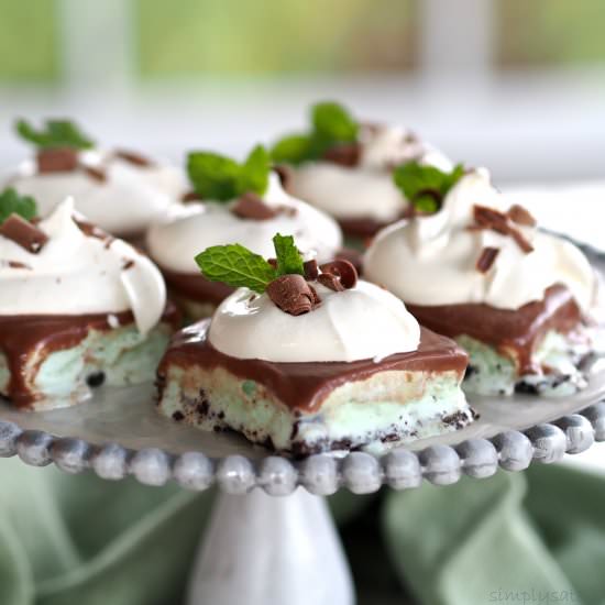 Frozen Mint Chocolate Dessert - Recipe photo by simply sated
