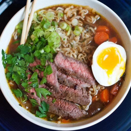 Beef Ramen Noodle Soup - Recipe photo by alialamode
