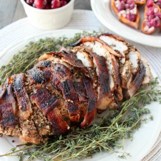 Bacon Wrapped Turkey Breast - Recipe photo by Whitney Bond