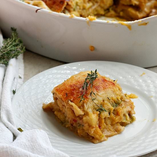 Apple, Pumpkin, Sausage Lasagna - Recipe photo by fabtastic eats