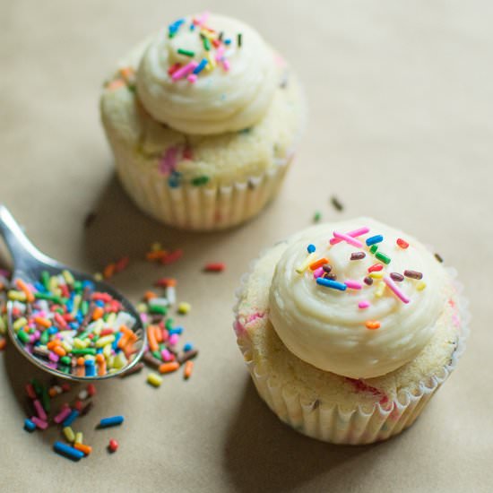 Confetti Cake or Cupcakes - Recipe photo by maycontainsugar