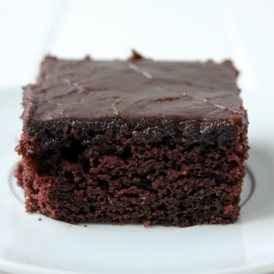 Chocolate Texas Sheet Cake - Recipe photo by thesemisweetsisters