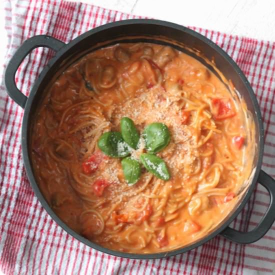 One Pot Creamy Sausage Pasta - Recipe photo by myfussyeater