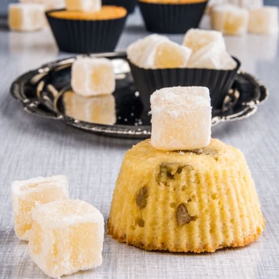 Muffins with Turkish Delight - Recipe photo by denisav