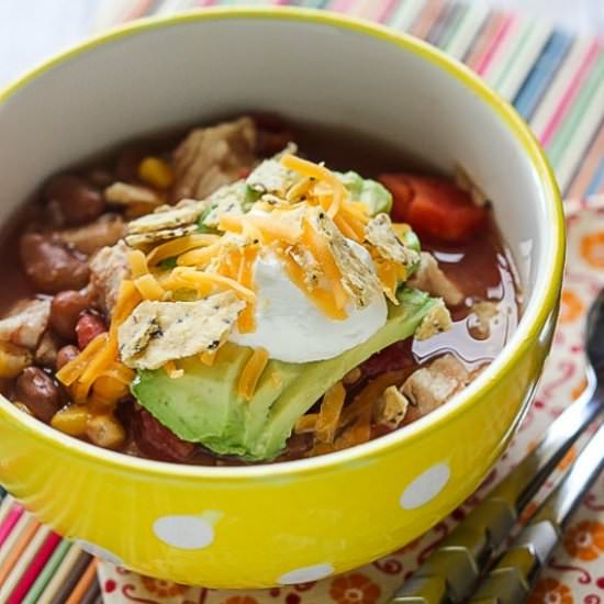Slow Cooker Chicken Enchilada Soup - Recipe photo by MandysRecipeBox