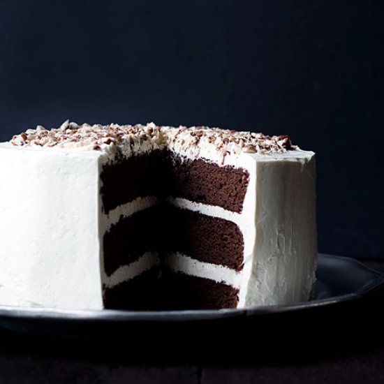 Chocolate Malt Layer Cake - Recipe photo by Savory Simple