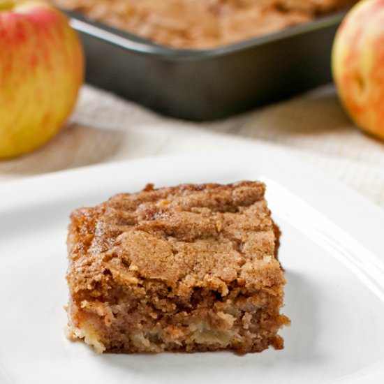 One Bowl Apple Bars - Recipe photo by baked in